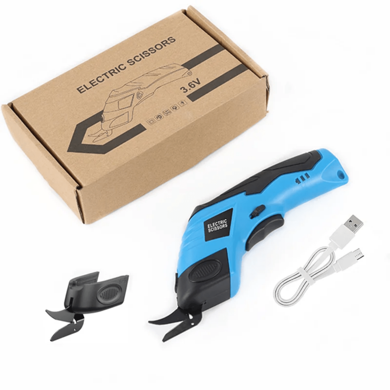 Ciseaux Électriques 3.6V – Coupe Rapide & Précise pour Couture, Tissus et Bricolage - dramexmerceriegroupmercerie dakar senegal