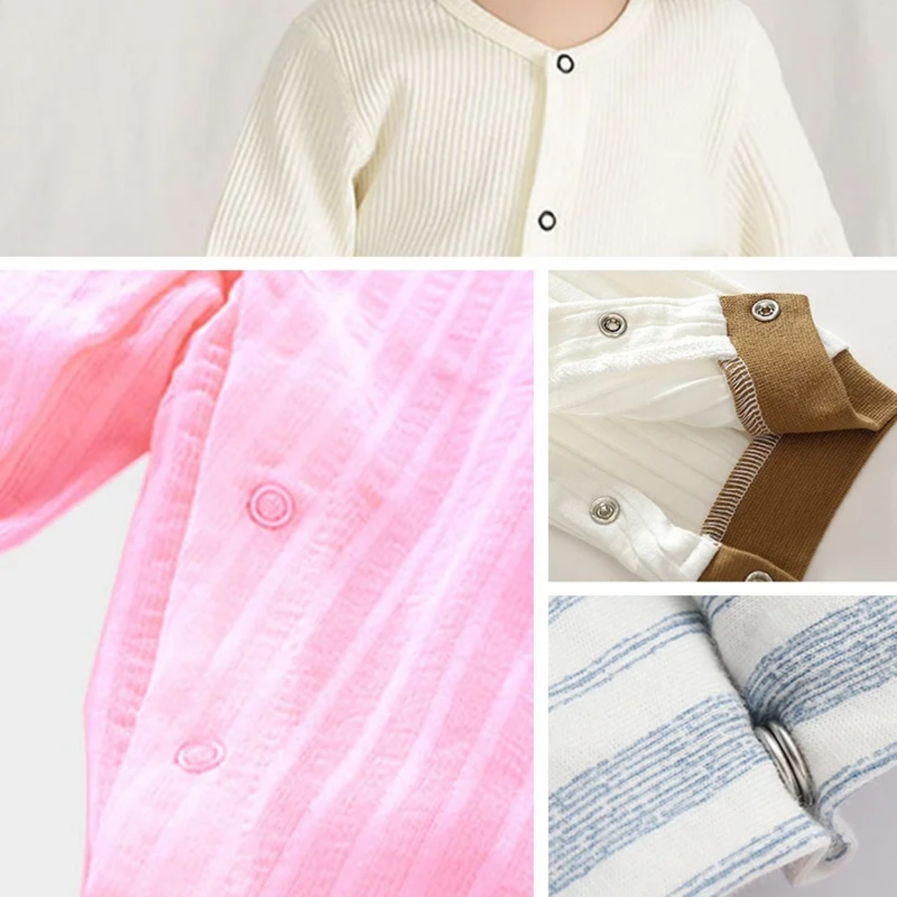 Pince à pression avec boutons-pression métalliques